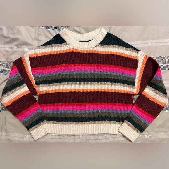 American Eagle Outfitters Sweaters - American Eagle Outfitters Multicolored Short Knitted Sweater